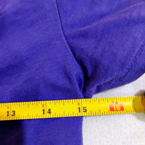 J. Crew Women's V-Neck Short Sleeve Tee - Deep Purple - Picture 5 of 6